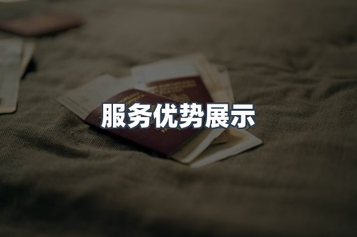服务优势展示